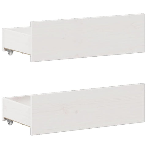 vidaXL Bed Frame without Mattress with Headboard White 140x200 cm Solid Wood Pine