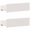 vidaXL Bed Frame without Mattress with Headboard White 90x200 cm Solid Wood Pine