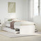 vidaXL Bed Frame without Mattress with Headboard White 90x200 cm Solid Wood Pine