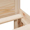 vidaXL Bed Frame without Mattress with Headboard 140x190 cm Solid Wood Pine