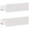 vidaXL Bed Frame without Mattress with Headboard White 140x190 cm Solid Wood Pine