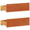 vidaXL Bed Frame without Mattress with Headboard Wax Brown 135x190 cm Double Solid Wood Pine