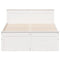 vidaXL Bed Frame without Mattress with Headboard White 120x190 cm Small Double Solid Wood Pine