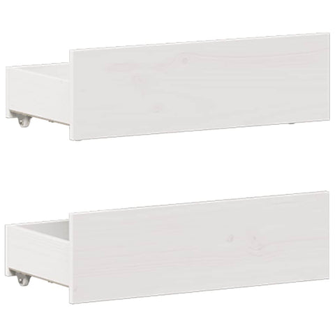 vidaXL Bed Frame without Mattress with Headboard White 120x190 cm Small Double Solid Wood Pine