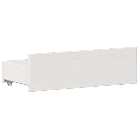 vidaXL Bed Frame without Mattress with Headboard White 120x190 cm Small Double Solid Wood Pine