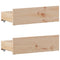 vidaXL Bed Frame without Mattress with Headboard 90x190 cm Single Solid Wood Pine