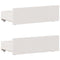 vidaXL Bed Frame without Mattress with Headboard White 90x190 cm Single Solid Wood Pine