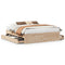 vidaXL Bed Frame without Mattress with Drawers 200x200 cm Solid Wood Pine
