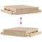vidaXL Bed Frame without Mattress with Drawers 200x200 cm Solid Wood Pine