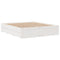 vidaXL Bed Frame without Mattress with Drawers White 180x200 cm Super King Solid Wood Pine