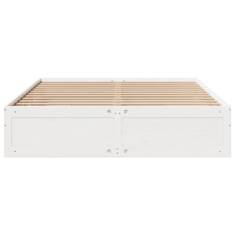 vidaXL Bed Frame without Mattress with Drawers White 180x200 cm Super King Solid Wood Pine