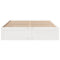 vidaXL Bed Frame without Mattress with Drawers White 180x200 cm Super King Solid Wood Pine