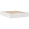 vidaXL Bed Frame without Mattress with Drawers White 180x200 cm Super King Solid Wood Pine