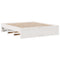 vidaXL Bed Frame without Mattress with Drawers White 180x200 cm Super King Solid Wood Pine