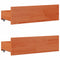 vidaXL Bed Frame without Mattress with Drawers Wax Brown 180x200 cm Super King Solid Wood Pine