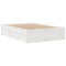 vidaXL Bed Frame without Mattress with Drawers White 160x200 cm Solid Wood Pine