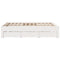 vidaXL Bed Frame without Mattress with Drawers White 160x200 cm Solid Wood Pine