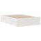 vidaXL Bed Frame without Mattress with Drawers White 160x200 cm Solid Wood Pine