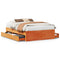 vidaXL Bed Frame without Mattress with Drawers Wax Brown 150x200 cm King Size Solid Wood Pine