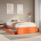 vidaXL Bed Frame without Mattress with Drawers Wax Brown 150x200 cm King Size Solid Wood Pine