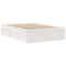 vidaXL Bed Frame without Mattress with Drawers White 140x200 cm Solid Wood Pine