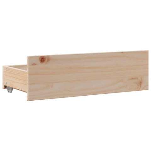 vidaXL Bed Frame without Mattress with Drawers 120x200 cm Solid Wood Pine
