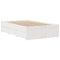 vidaXL Bed Frame without Mattress with Drawers White 135x190 cm Double Solid Wood Pine