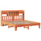 vidaXL Bed Frame without Mattress Wax Brown 200x200 cm Solid Wood Pine