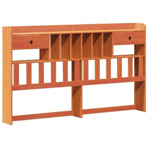 vidaXL Bed Frame without Mattress Wax Brown 200x200 cm Solid Wood Pine