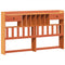 vidaXL Bed Frame without Mattress Wax Brown 200x200 cm Solid Wood Pine