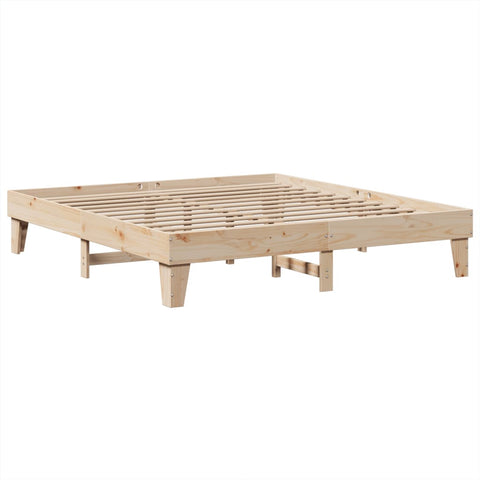 vidaXL Bed Frame without Mattress 180x200 cm Super King Solid Wood Pine