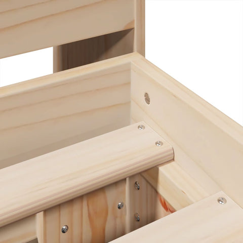 vidaXL Bed Frame without Mattress 180x200 cm Super King Solid Wood Pine
