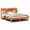 vidaXL Bed Frame without Mattress Wax Brown 180x200 cm Super King Solid Wood Pine