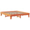 vidaXL Bed Frame without Mattress Wax Brown 180x200 cm Super King Solid Wood Pine