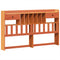 vidaXL Bed Frame without Mattress Wax Brown 180x200 cm Super King Solid Wood Pine
