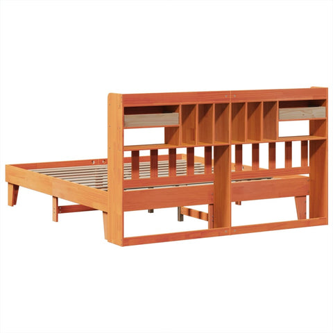 vidaXL Bed Frame without Mattress Wax Brown 180x200 cm Super King Solid Wood Pine