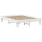 vidaXL Bed Frame without Mattress White 150x200 cm King Size Solid Wood Pine