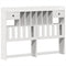 vidaXL Bed Frame without Mattress White 150x200 cm King Size Solid Wood Pine