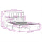 vidaXL Bed Frame without Mattress White 150x200 cm King Size Solid Wood Pine