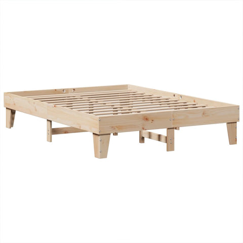 vidaXL Bed Frame without Mattress 140x200 cm Solid Wood Pine