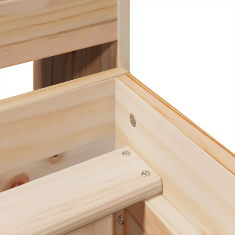 vidaXL Bed Frame without Mattress 140x200 cm Solid Wood Pine