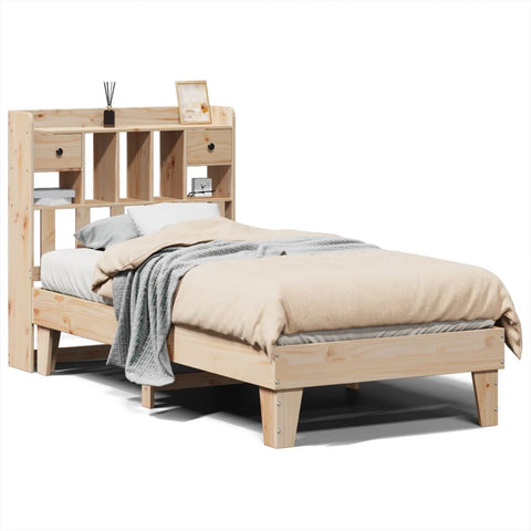 vidaXL Bed Frame without Mattress 90x200 cm Solid Wood Pine