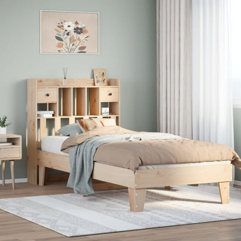 vidaXL Bed Frame without Mattress 90x200 cm Solid Wood Pine