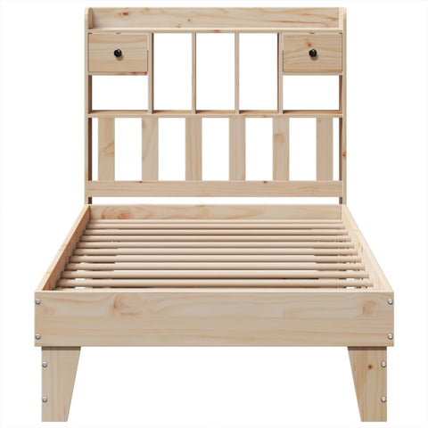 vidaXL Bed Frame without Mattress 90x190 cm Single Solid Wood Pine