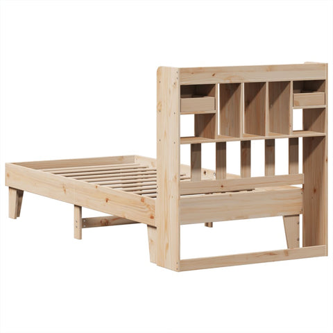 vidaXL Bed Frame without Mattress 90x190 cm Single Solid Wood Pine