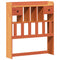 vidaXL Bed Frame without Mattress Wax Brown 75x190 cm Small Single Solid Wood Pine