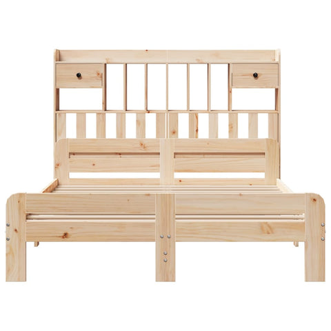 vidaXL Bookcase Bed without Mattress 160x200 cm Solid Wood Pine