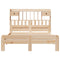 vidaXL Bookcase Bed without Mattress 160x200 cm Solid Wood Pine