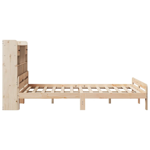 vidaXL Bookcase Bed without Mattress 160x200 cm Solid Wood Pine