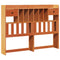 vidaXL Bookcase Bed without Mattress Wax Brown 140x200cm Solid Wood Pine
